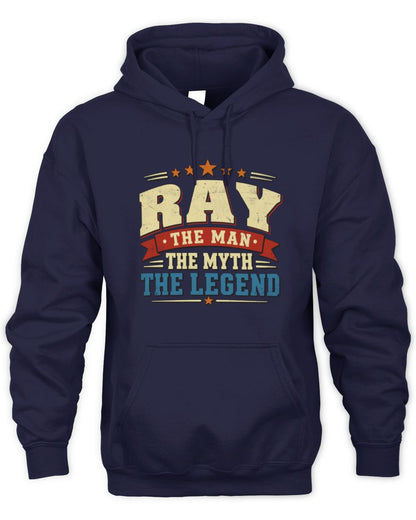The Man The Myth The Legend Ribbon Vintage T-Shirt RAY M1-56 / Unisex Hoodie / navy