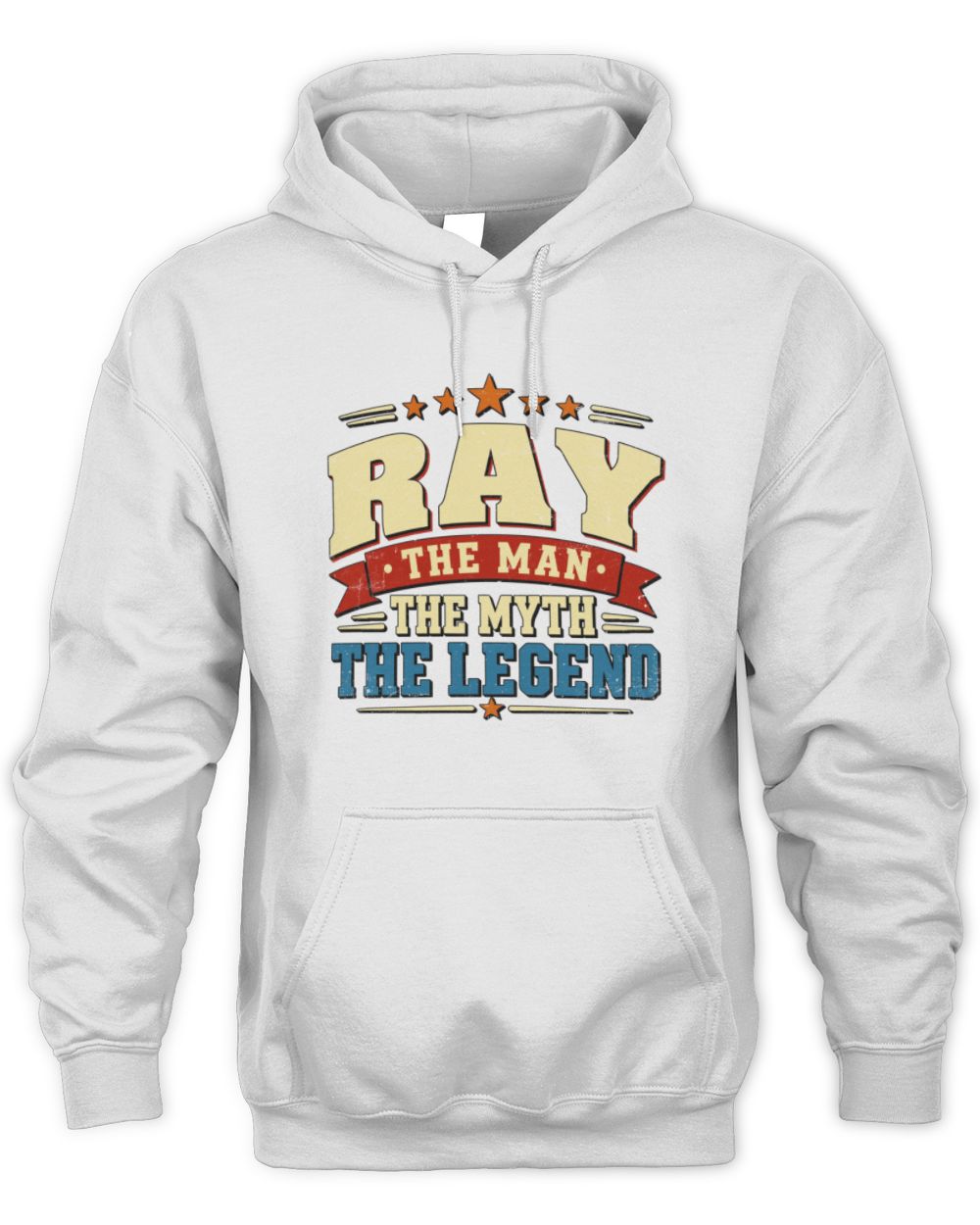 The Man The Myth The Legend Ribbon Vintage T-Shirt RAY M1-56 / Unisex Hoodie / white