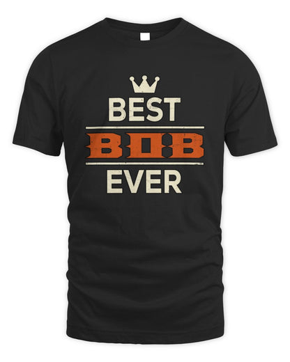 Best Your Name With Crown Shirt BOB M1-59 / Unisex Standard T-Shirt / black