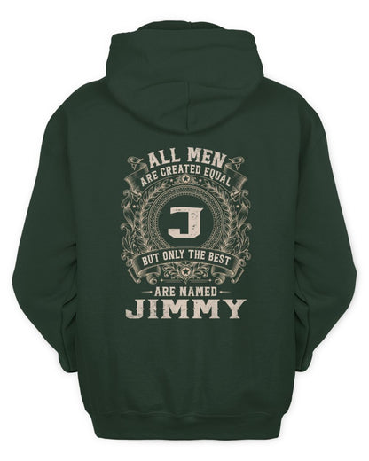 All Men Are Created Equal Cool Logo Shirt JIMMY M1-60 / Unisex Hoodie / forest green