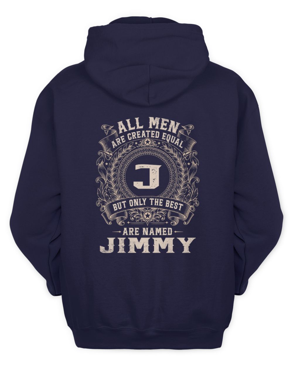 All Men Are Created Equal Cool Logo Shirt JIMMY M1-60 / Unisex Hoodie / navy