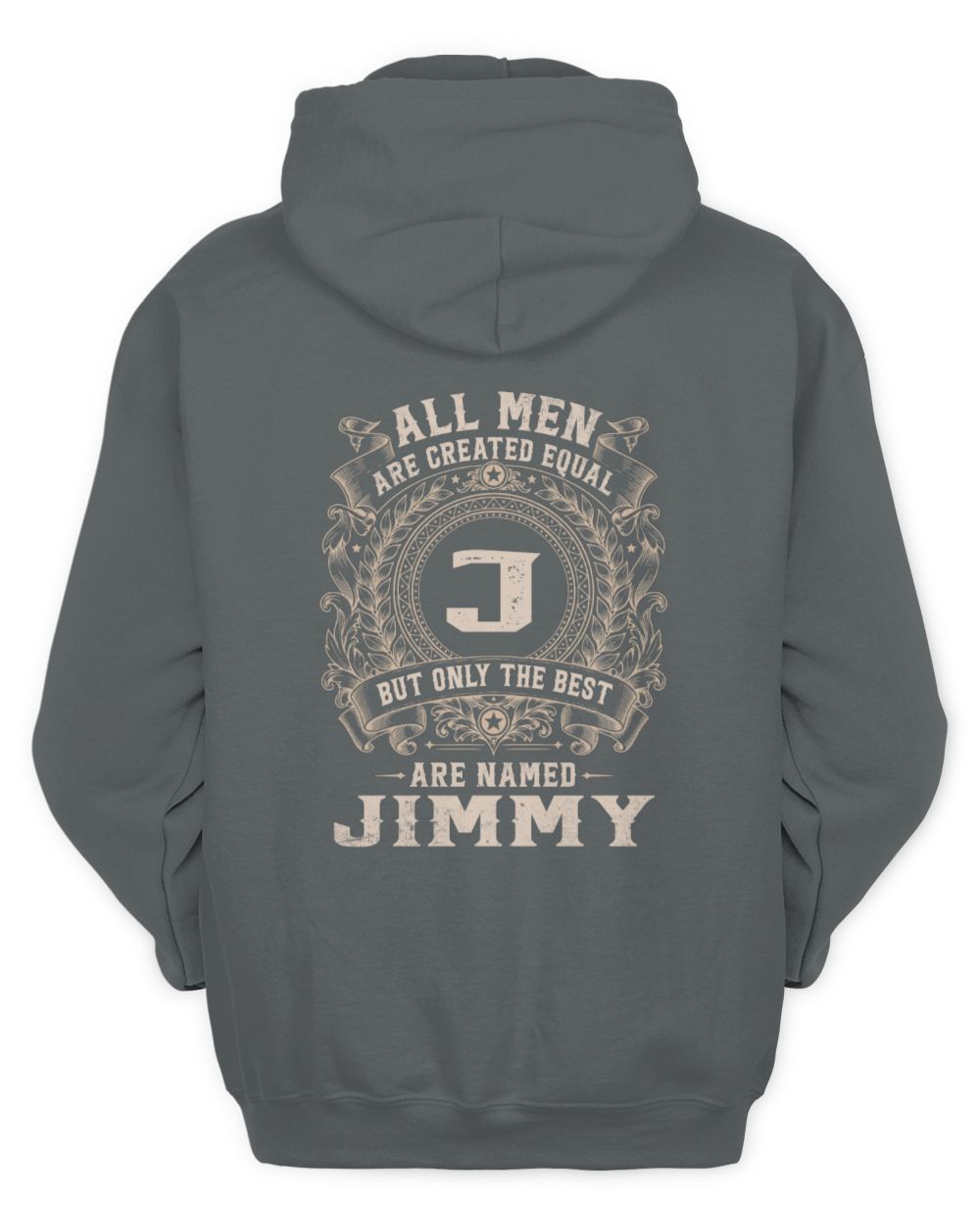 All Men Are Created Equal Cool Logo Shirt JIMMY M1-60 / Unisex Hoodie / charcoal