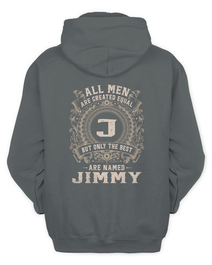 All Men Are Created Equal Cool Logo Shirt JIMMY M1-60 / Unisex Hoodie / charcoal