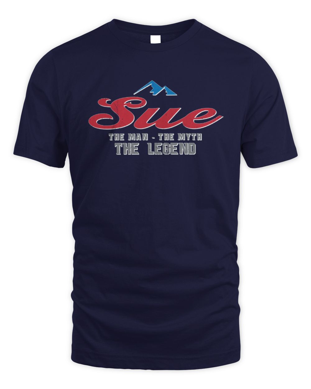The Man The Myth The Legend Coors Light Beer T-Shirt SUE M1-S84 / Unisex Standard T-Shirt / navy