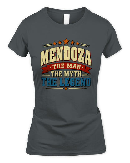 The Man The Myth The Legend Ribbon Vintage T-Shirt MENDOZA M1-56 / Women's Standard T-Shirt / charcoal