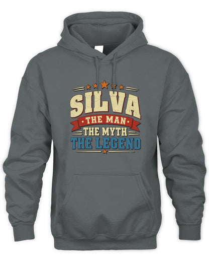 The Man The Myth The Legend Ribbon Vintage T-Shirt SILVA M1-56 / Unisex Hoodie / charcoal