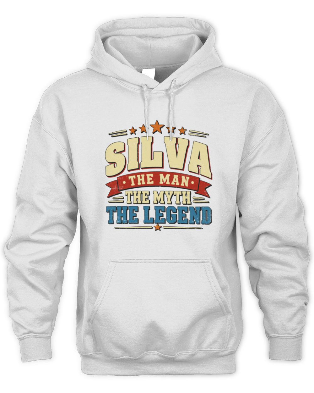 The Man The Myth The Legend Ribbon Vintage T-Shirt SILVA M1-56 / Unisex Hoodie / white