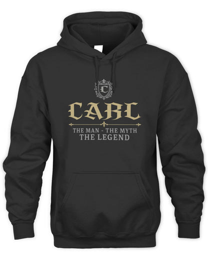 The Man The Myth The Legend Western Shirt CARL M1-78 / Unisex Hoodie / black