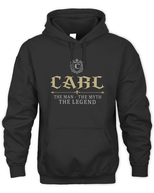 The Man The Myth The Legend Western Shirt CARL M1-78 / Unisex Hoodie / black