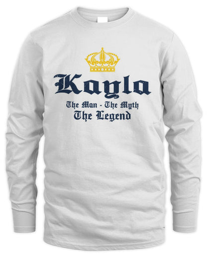 The Man The Myth The Legend Corona Beer T-Shirt KAYLA M1-S83 / Men's Long Sleeved T-Shirt / white
