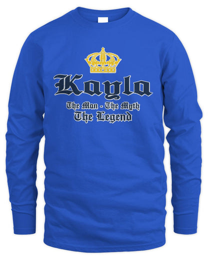 The Man The Myth The Legend Corona Beer T-Shirt KAYLA M1-S83 / Men's Long Sleeved T-Shirt / royal