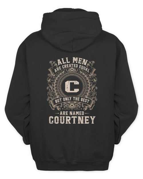 All Men Are Created Equal Cool Logo Shirt COURTNEY M1-60 / Unisex Hoodie / black