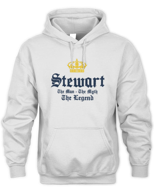 The Man The Myth The Legend Corona Beer T-Shirt STEWART M1-S83 / Unisex Hoodie / white