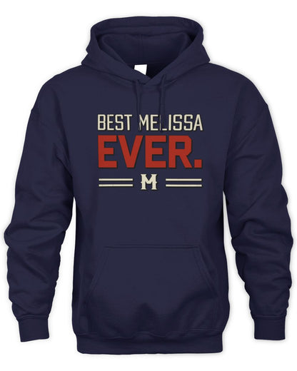 Best Your Name Ever Cool Shirt MELISSA M1-58 / Unisex Hoodie / navy