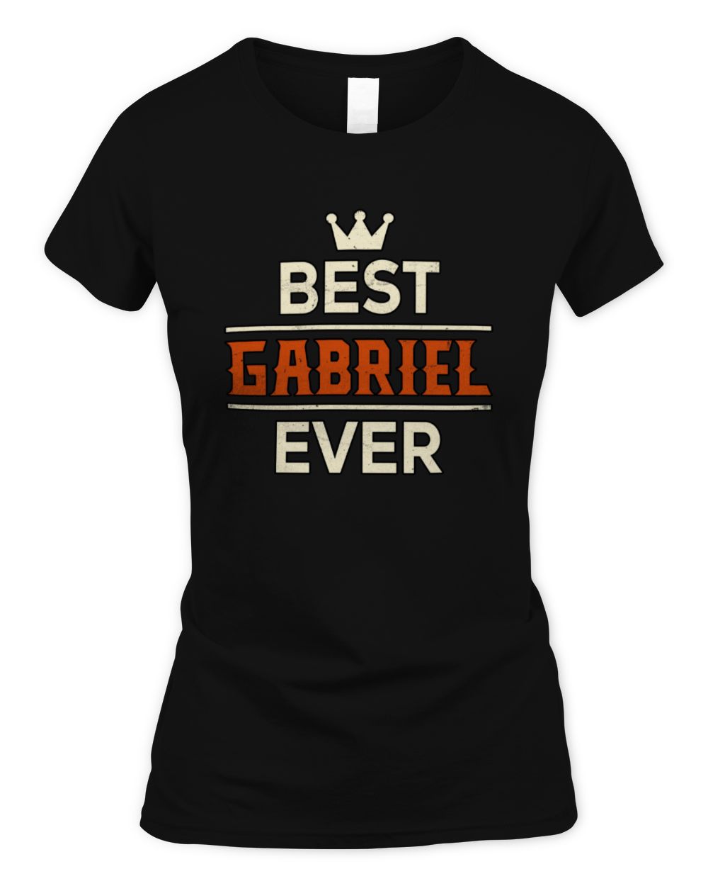 Best Your Name With Crown Shirt GABRIEL M1-59 / Women's Standard T-Shirt / black