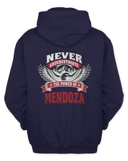 Never Underestimate Your Name Eagle Mountain Shirt MENDOZA M1-61 / Unisex Hoodie / navy