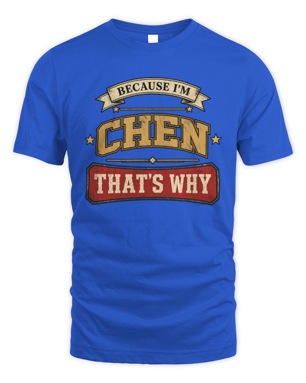 Because I'm Name That's Why Americana T-Shirt CHEN M1-S88 / Unisex Standard T-Shirt / royal