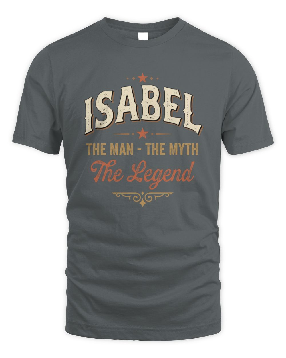 I'm Name I'm Not Rude I Just Have The Balls Funny T-Shirt ISABEL M1-77 / Unisex Standard T-Shirt / charcoal