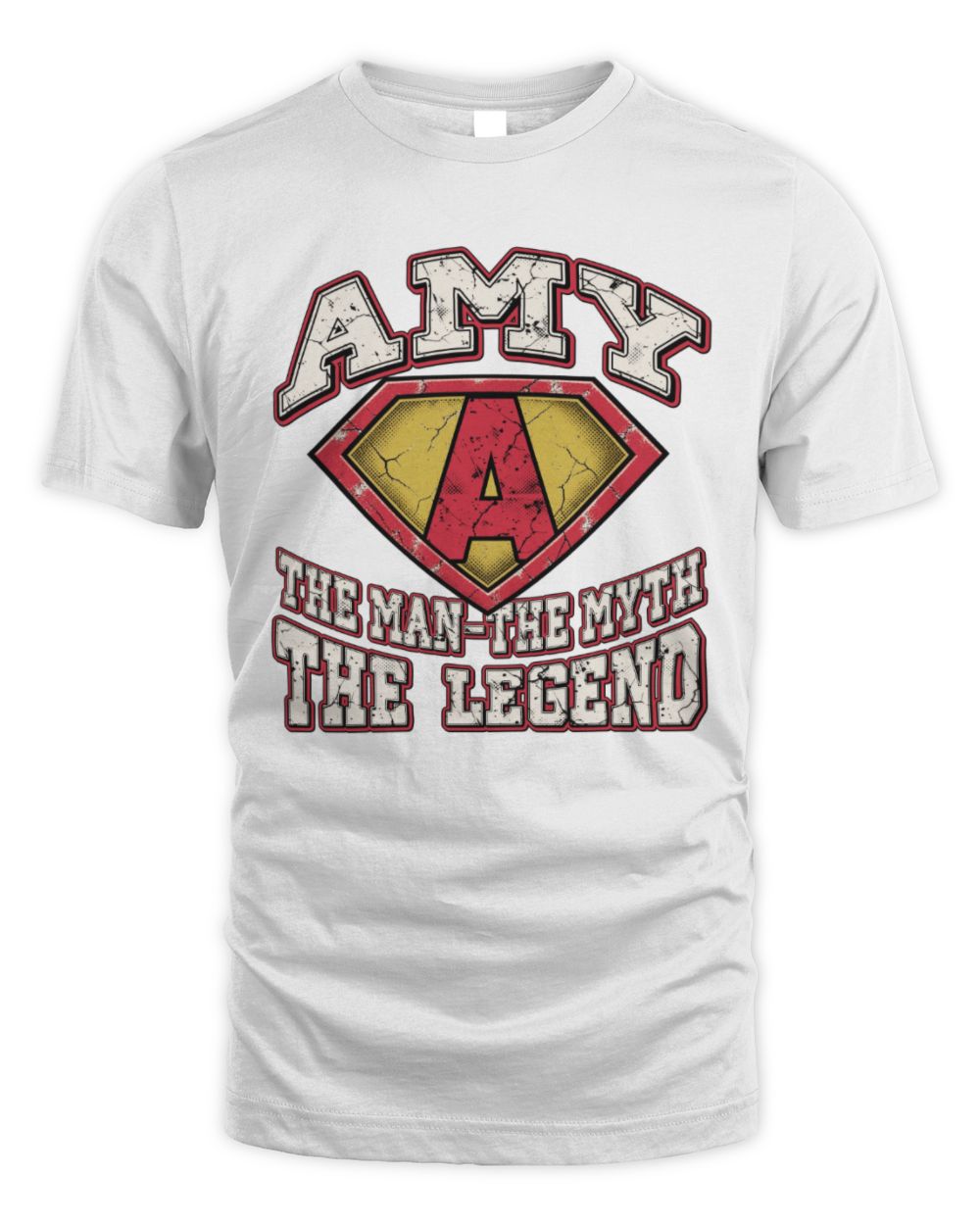 The Man The Myth The Legend Superman Graphic T-Shirt AMY M1-74 / Unisex Standard T-Shirt / white