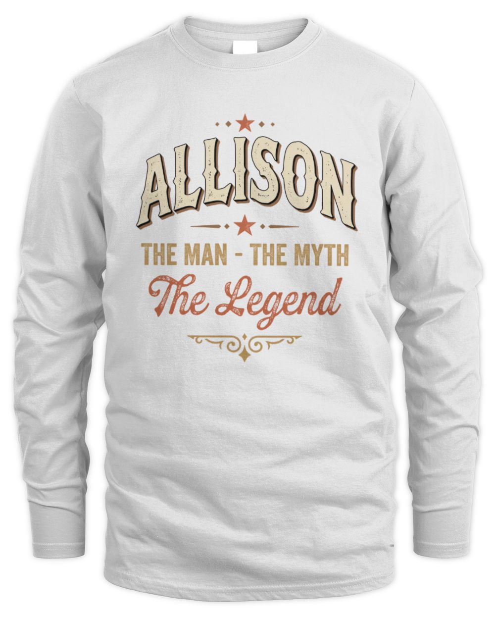 I'm Name I'm Not Rude I Just Have The Balls Funny T-Shirt ALLISON M1-77 / Men's Long Sleeved T-Shirt / white