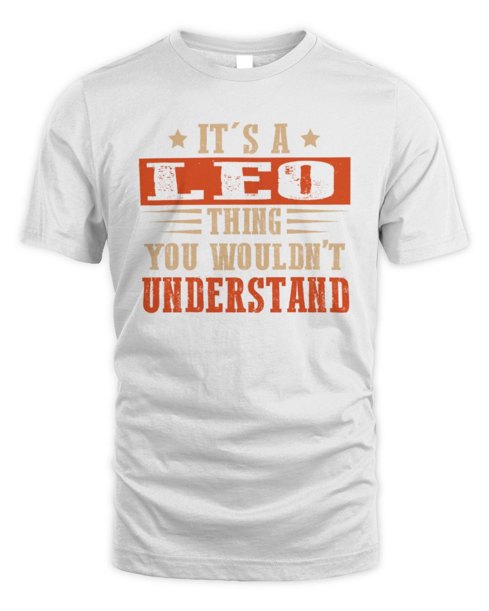 It's a Name Thing Personalized Funny Shirt LEO M1-51 / Unisex Standard T-Shirt / white