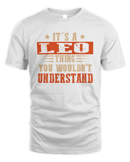 It's a Name Thing Personalized Funny Shirt LEO M1-51 / Unisex Standard T-Shirt / white