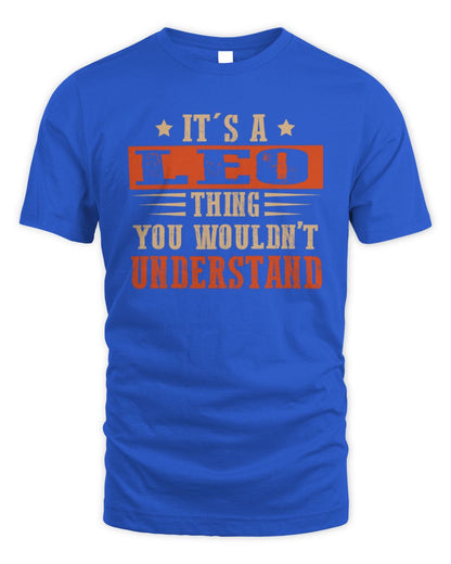 It's a Name Thing Personalized Funny Shirt LEO M1-51 / Unisex Standard T-Shirt / royal