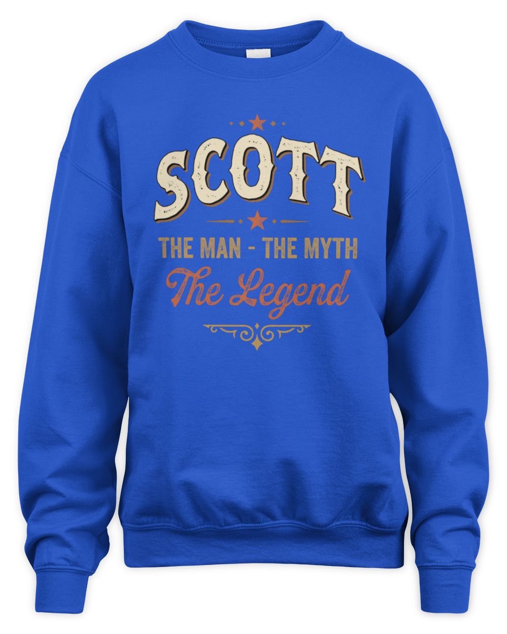 I'm Name I'm Not Rude I Just Have The Balls Funny T-Shirt SCOTT M1-77 / Unisex Sweatshirt / royal