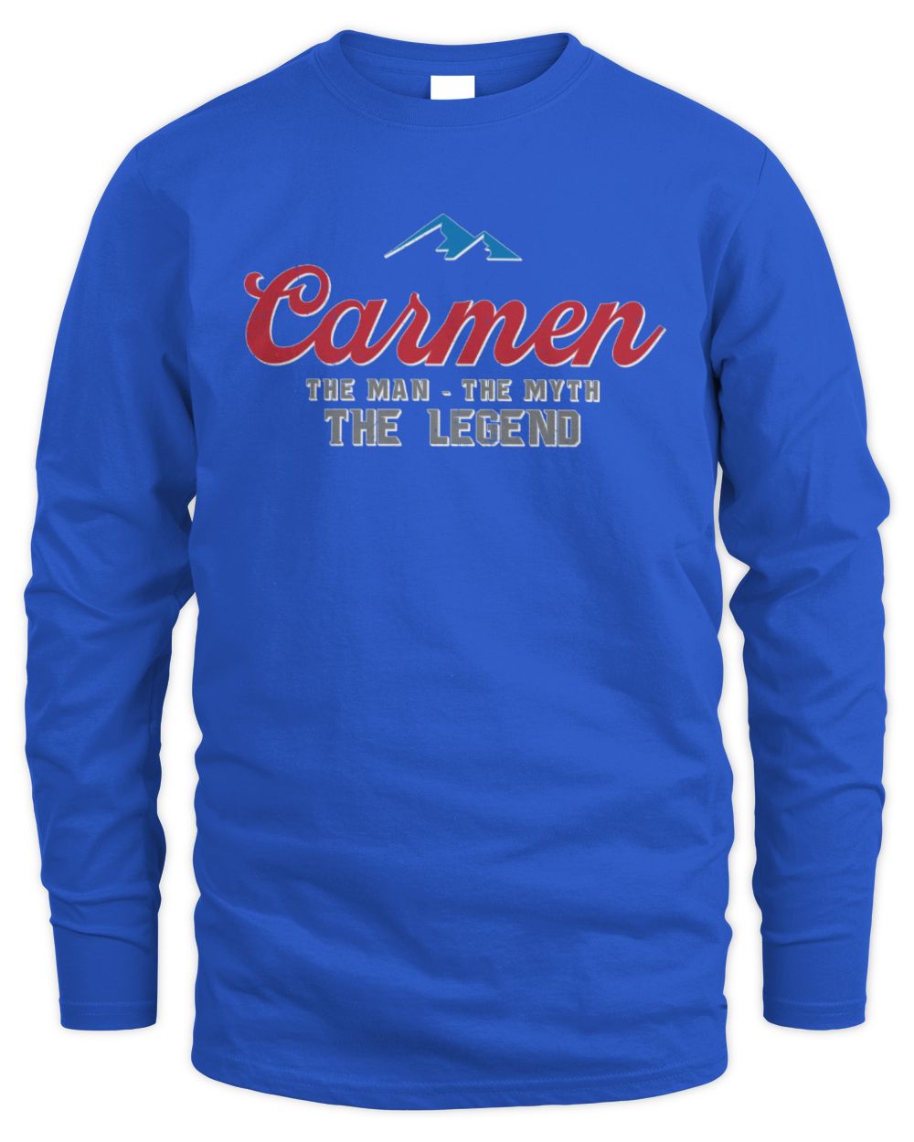 The Man The Myth The Legend Coors Light Beer T-Shirt CARMEN M1-S84 / Men's Long Sleeved T-Shirt / royal