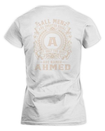 All Men Are Created Equal Cool Logo Shirt AHMED M1-60 / Women's Standard T-Shirt / white