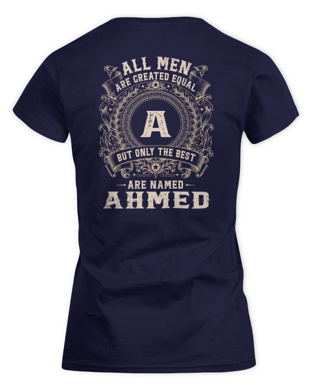All Men Are Created Equal Cool Logo Shirt AHMED M1-60 / Women's Standard T-Shirt / navy
