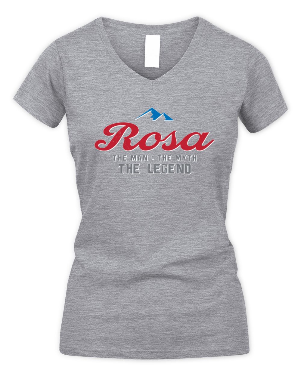 The Man The Myth The Legend Coors Light Beer T-Shirt ROSA M1-S84 / Women's V-Neck T-Shirt / sport grey