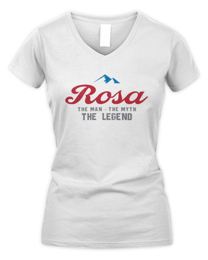 The Man The Myth The Legend Coors Light Beer T-Shirt ROSA M1-S84 / Women's V-Neck T-Shirt / white