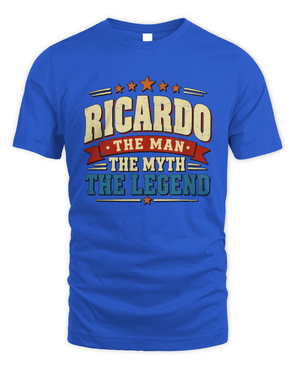 The Man The Myth The Legend Ribbon Vintage T-Shirt RICARDO M1-56 / Unisex Standard T-Shirt / royal