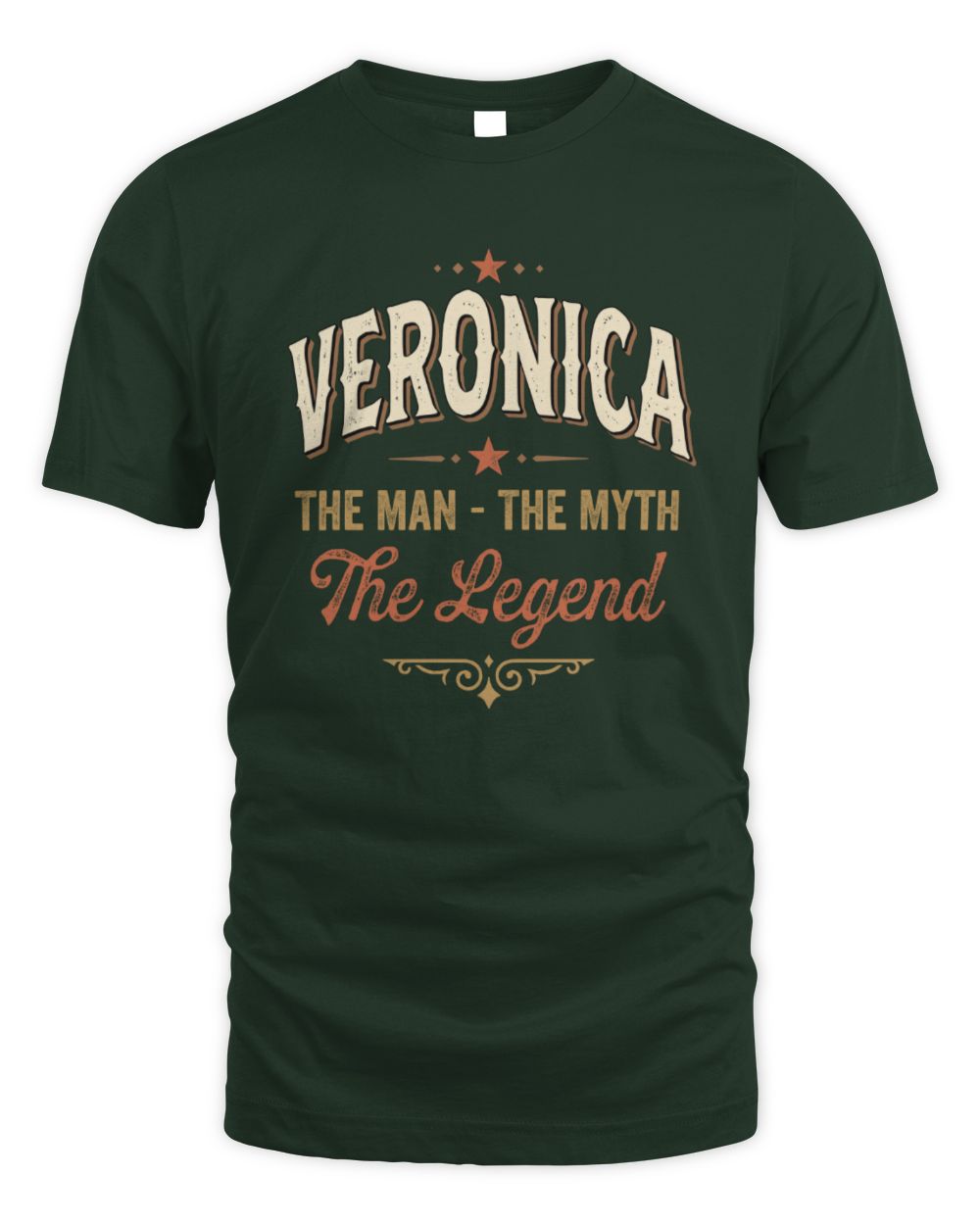 I'm Name I'm Not Rude I Just Have The Balls Funny T-Shirt VERONICA M1-77 / Unisex Standard T-Shirt / forest green