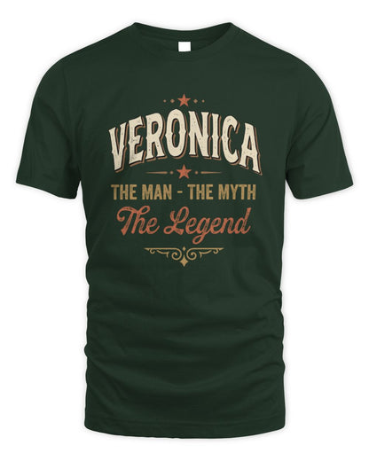 I'm Name I'm Not Rude I Just Have The Balls Funny T-Shirt VERONICA M1-77 / Unisex Standard T-Shirt / forest green