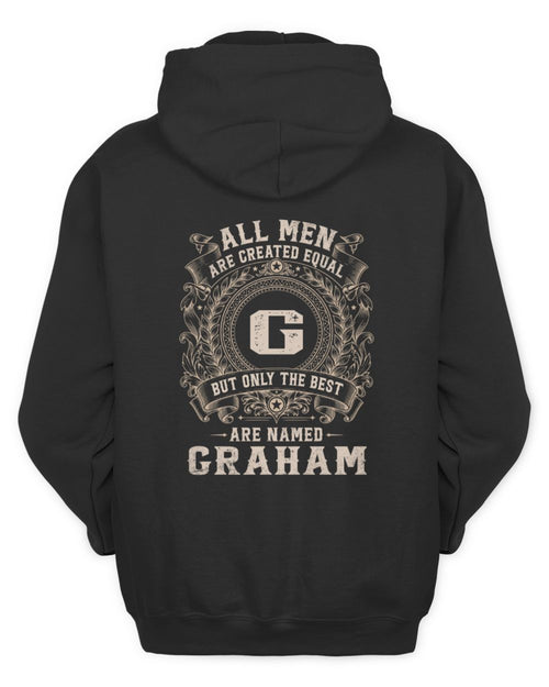 All Men Are Created Equal Cool Logo Shirt GRAHAM M1-60 / Unisex Hoodie / black