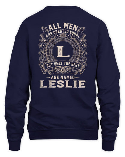 All Men Are Created Equal Cool Logo Shirt LESLIE M1-60 / Unisex Sweatshirt / navy