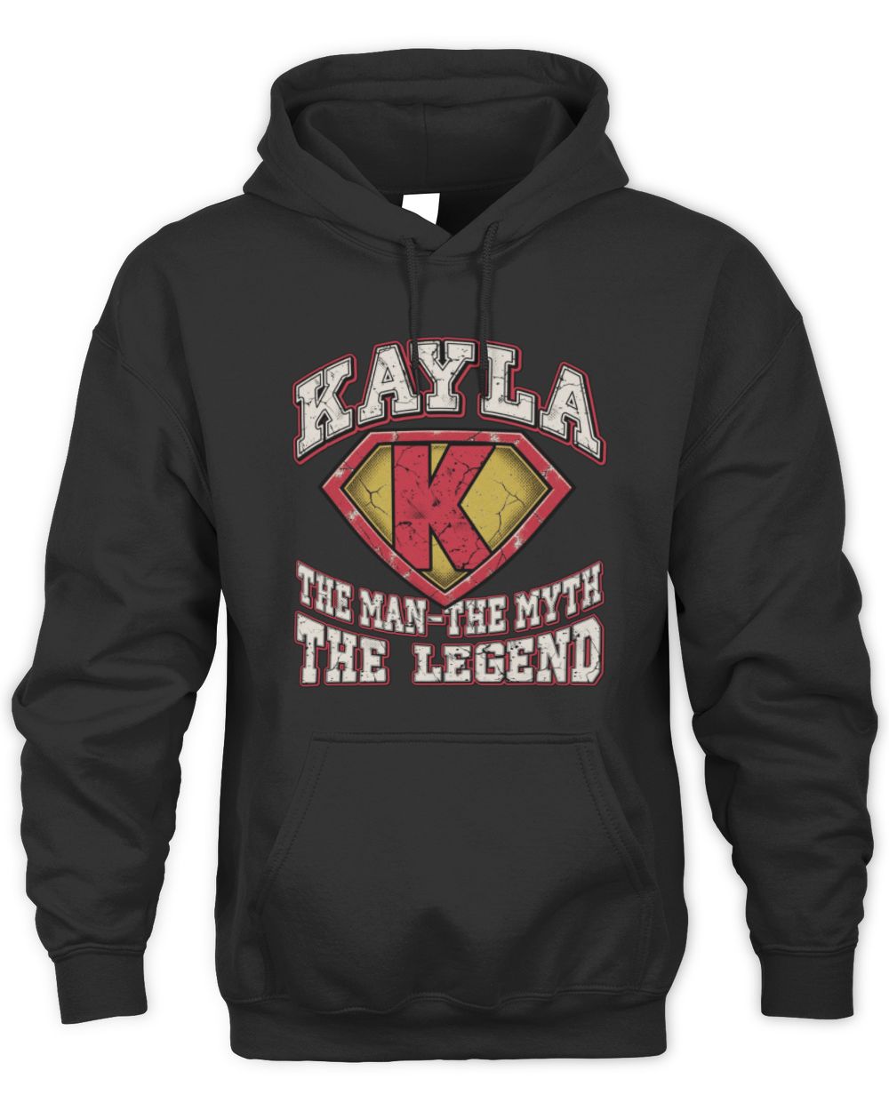 The Man The Myth The Legend Superman Graphic T-Shirt KAYLA M1-74 / Unisex Hoodie / black