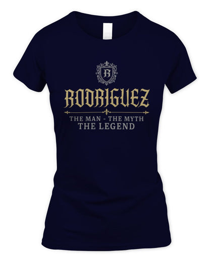 The Man The Myth The Legend Western Shirt RODRIGUEZ M1-78 / Women's Standard T-Shirt / navy