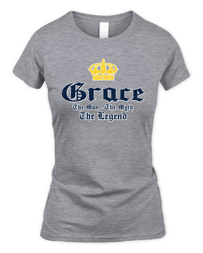 The Man The Myth The Legend Corona Beer T-Shirt GRACE M1-S83 / Women's Standard T-Shirt / sport grey