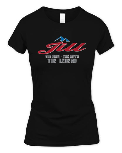 The Man The Myth The Legend Coors Light Beer T-Shirt JILL M1-S84 / Women's Standard T-Shirt / black