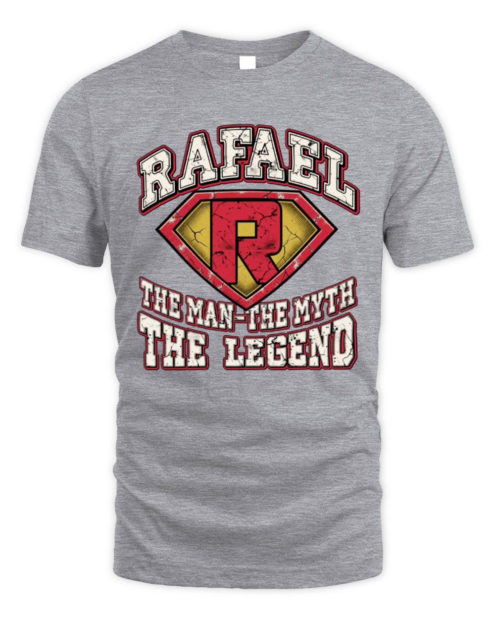 The Man The Myth The Legend Superman Graphic T-Shirt RAFAEL M1-74 / Unisex Standard T-Shirt / sport grey