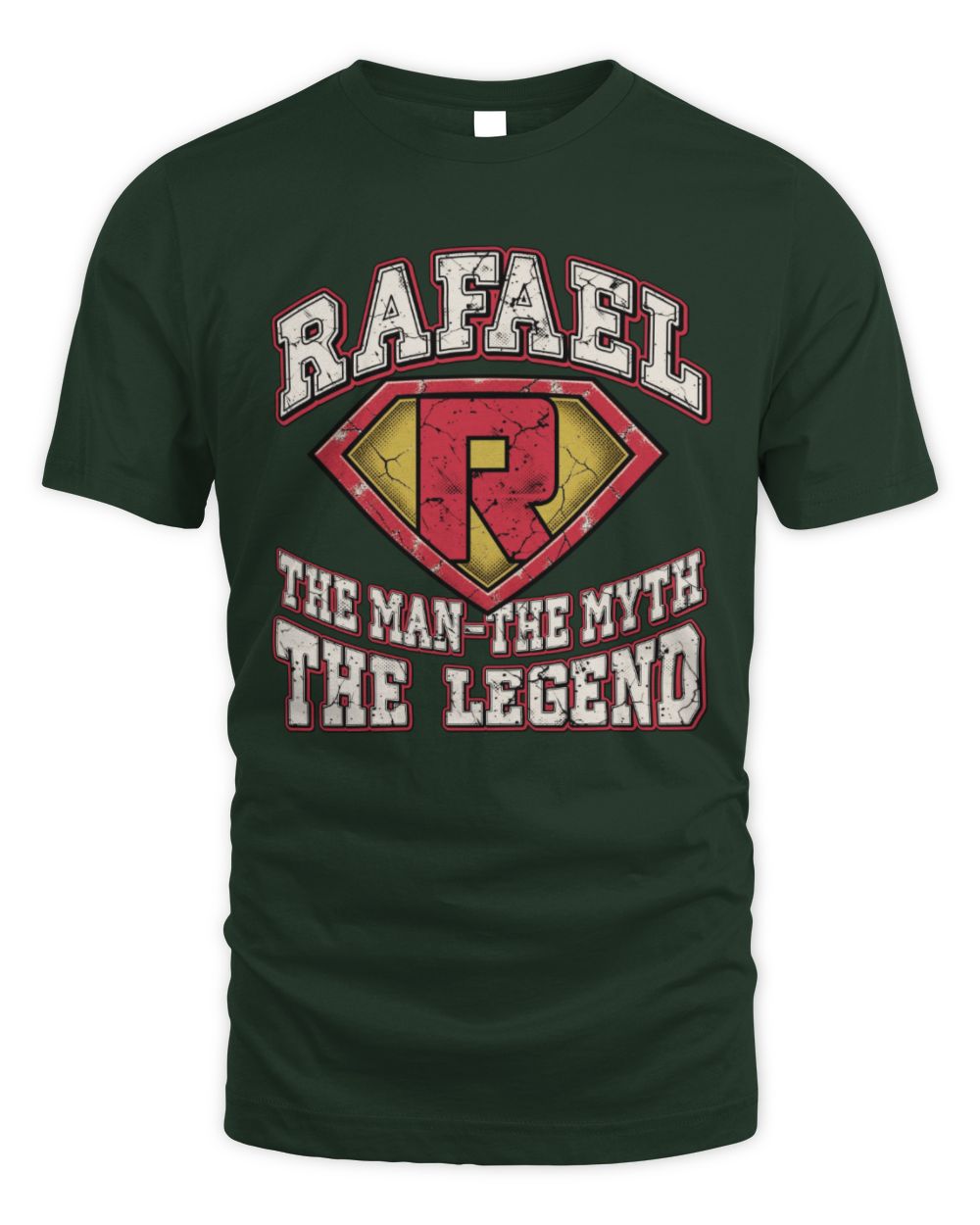 The Man The Myth The Legend Superman Graphic T-Shirt RAFAEL M1-74 / Unisex Standard T-Shirt / forest green