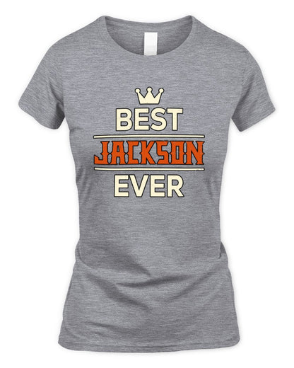 Best Your Name With Crown Shirt JACKSON M1-59 / Women's Standard T-Shirt / sport grey