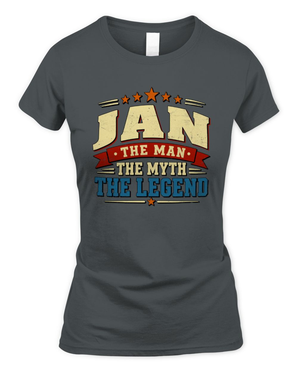 The Man The Myth The Legend Ribbon Vintage T-Shirt JAN M1-56 / Women's Standard T-Shirt / charcoal