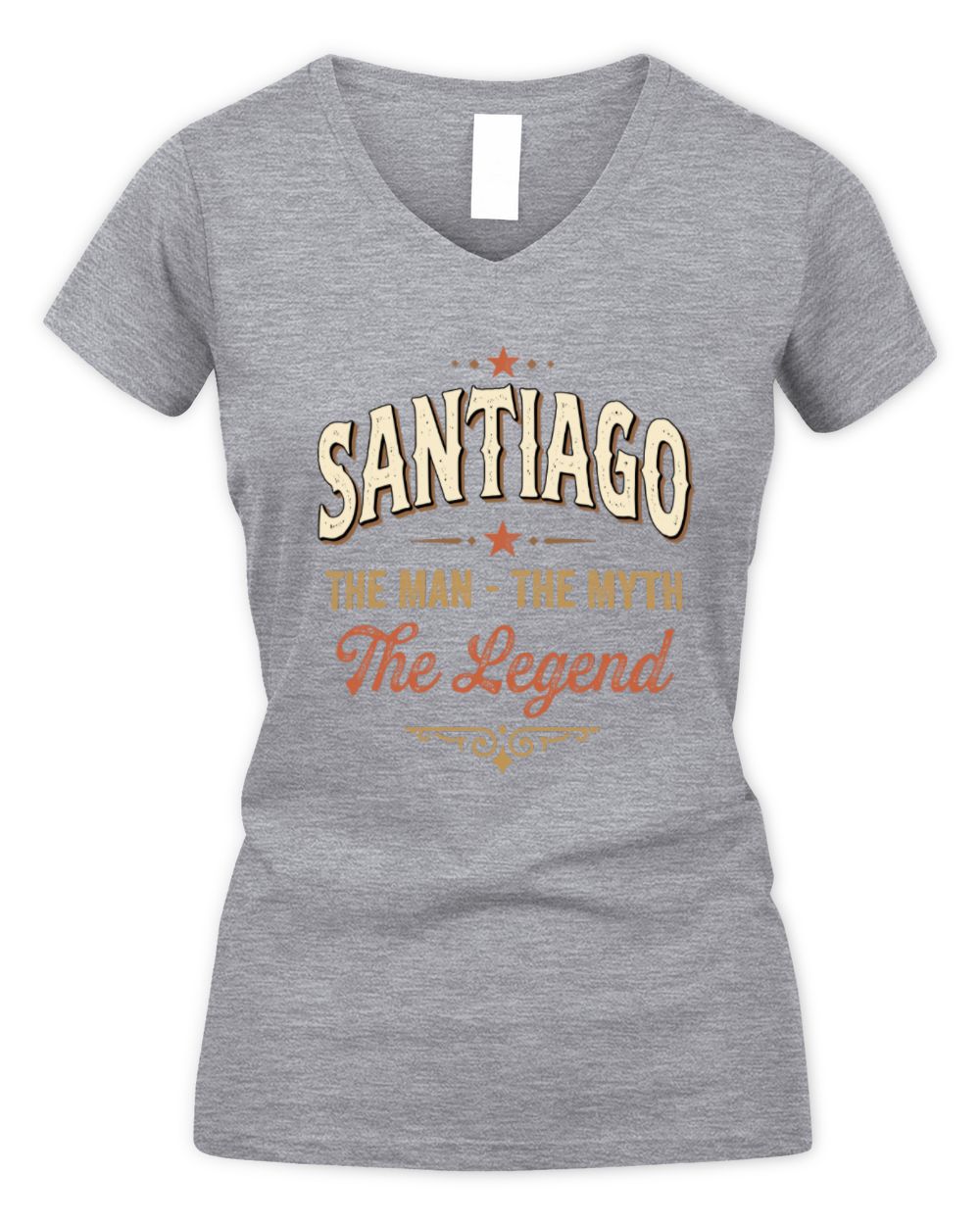 I'm Name I'm Not Rude I Just Have The Balls Funny T-Shirt SANTIAGO M1-77 / Women's V-Neck T-Shirt / sport grey