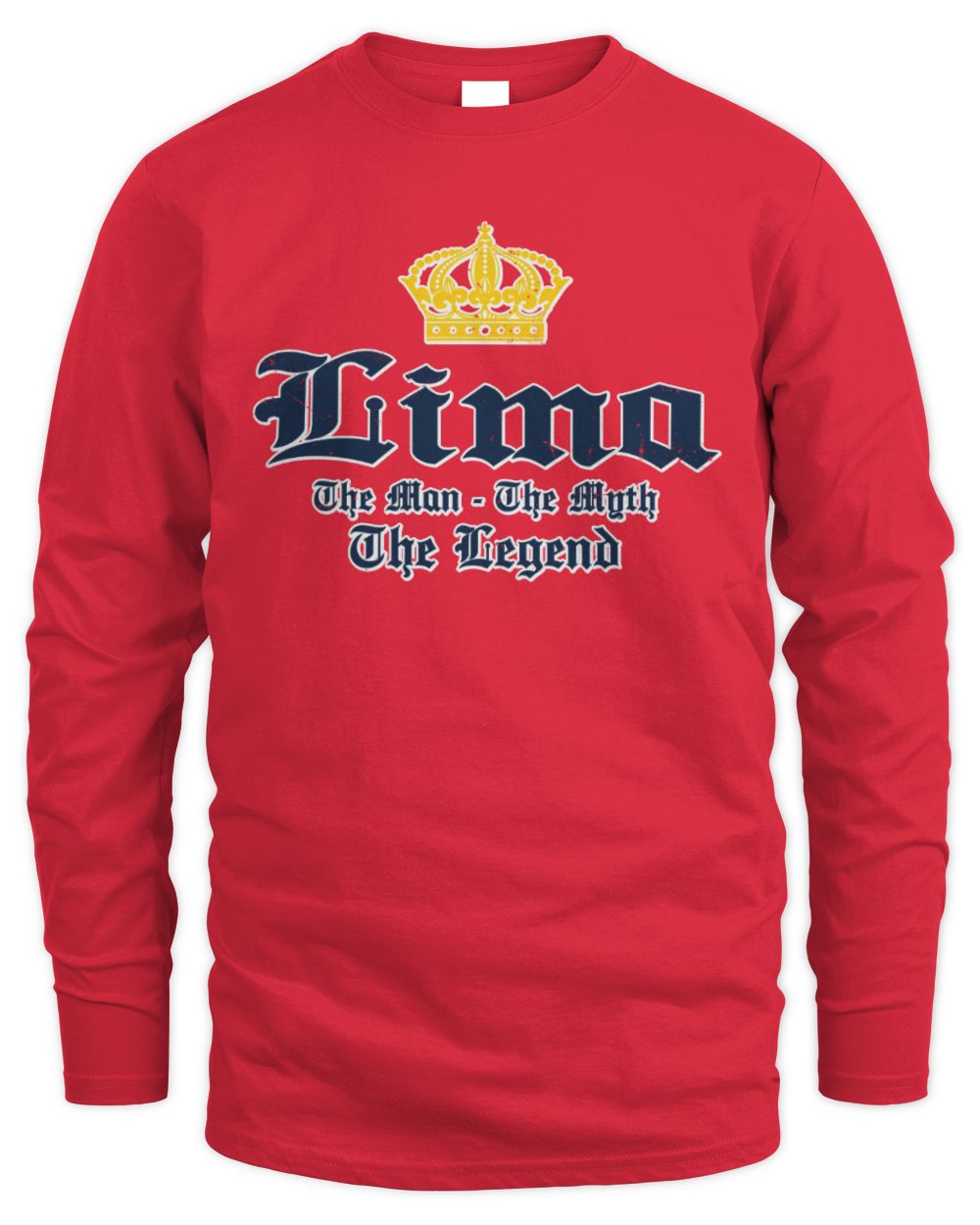 The Man The Myth The Legend Corona Beer T-Shirt LIMA M1-S83 / Men's Long Sleeved T-Shirt / red