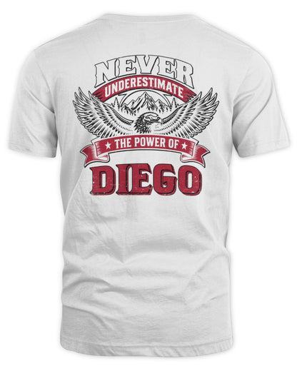 Never Underestimate Your Name Eagle Mountain Shirt DIEGO M1-61 / Unisex Standard T-Shirt / white