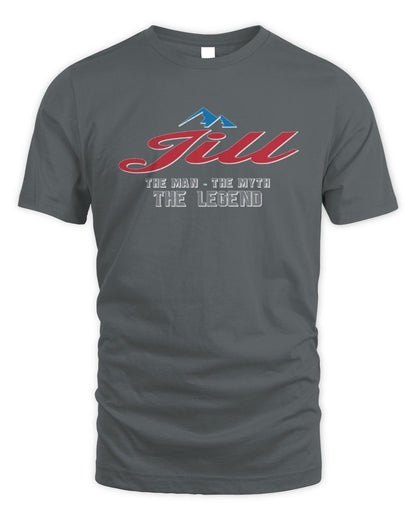 The Man The Myth The Legend Coors Light Beer T-Shirt JILL M1-S84 / Unisex Standard T-Shirt / charcoal